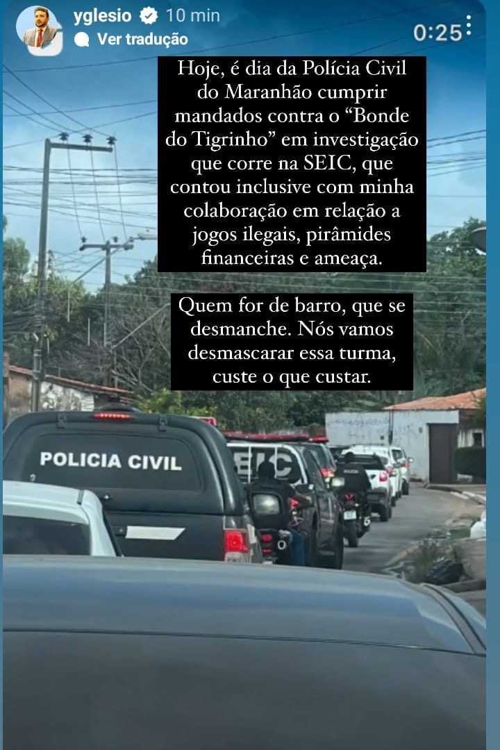 Polícia Civil investiga 'jogo do tigrinho' divulgado por